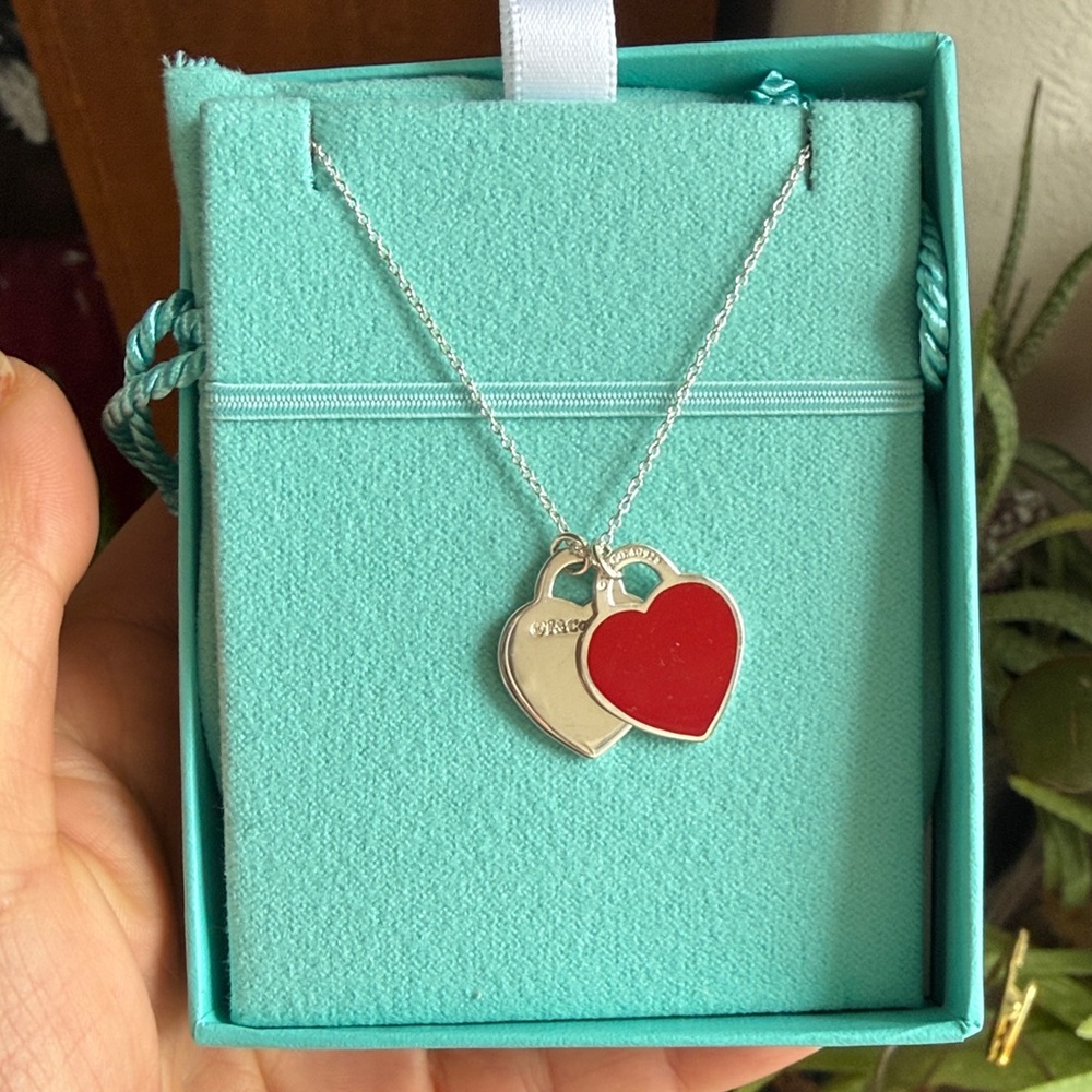 Tiffanys red heart necklace
